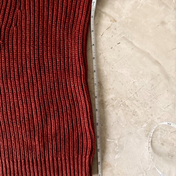 Veronica Beard Misty Half Zip Sweater in Rust Size XS - Picture 9 of 9